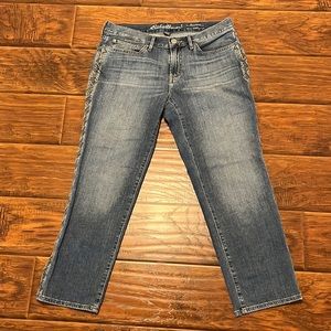 Eddie Bauer women boyfriend crop jeans